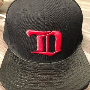 Just Don hats  with python skin and lambskin